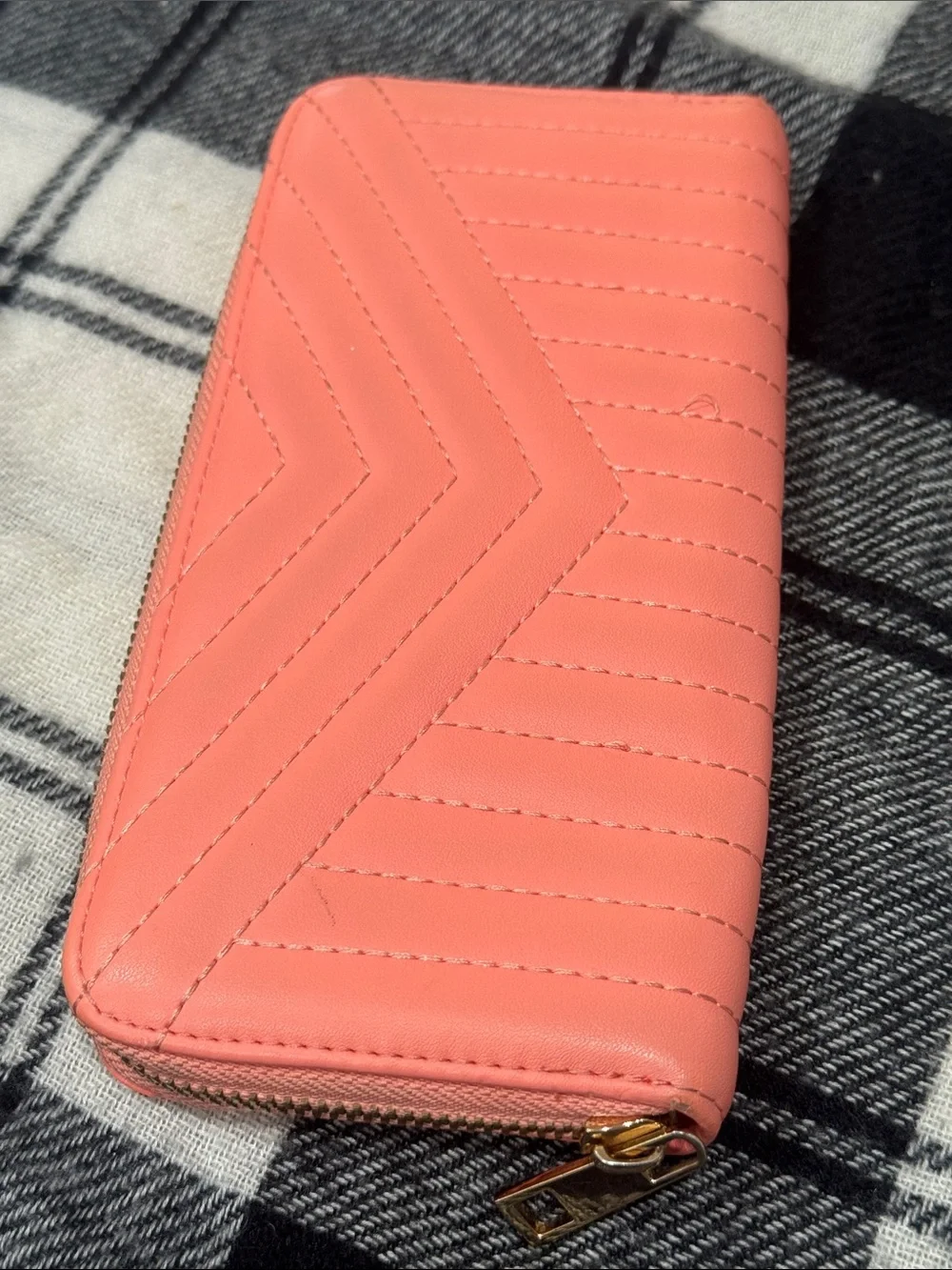 a new day Quilted Zip Wallet - Coral
